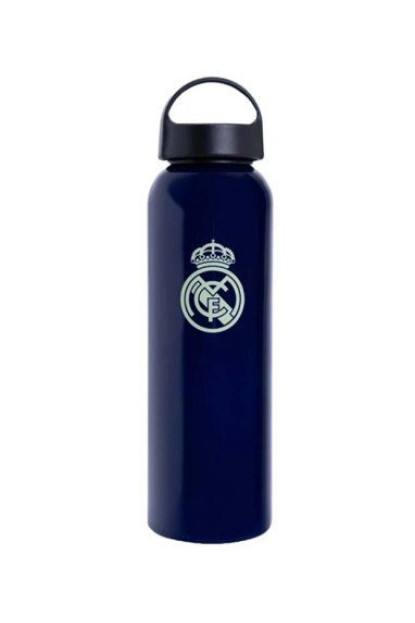 Real Madrid botella aluminio 600 ml, azul marino 