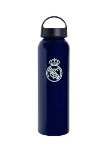 Real Madrid botella aluminio 600 ml, azul marino 