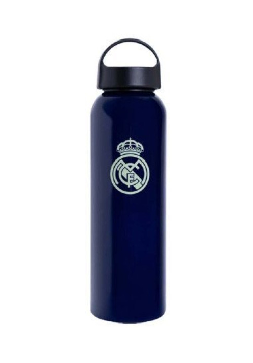 Real Madrid botella aluminio 600 ml, azul marino 