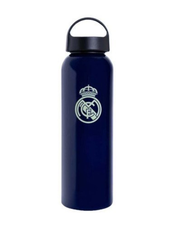 Real Madrid botella aluminio 600 ml, azul marino 
