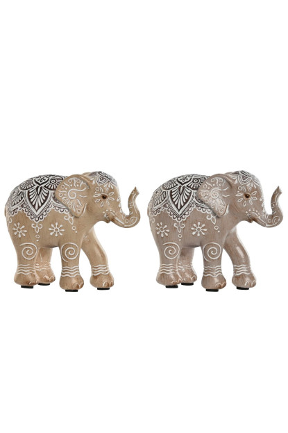 FIGURA RESINA 11X4X9 ELEFANTE 2 SURT.