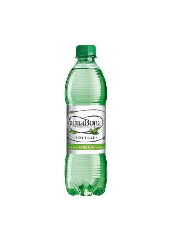 Agua con Gas Aquabona, botellas de 50cl 
