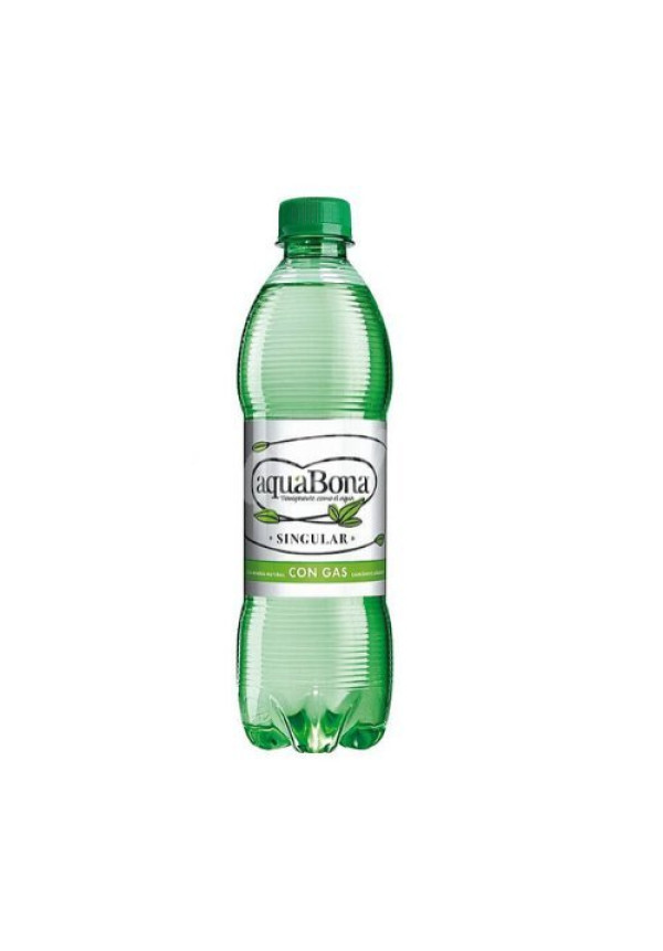 Agua con Gas Aquabona, botellas de 50cl 