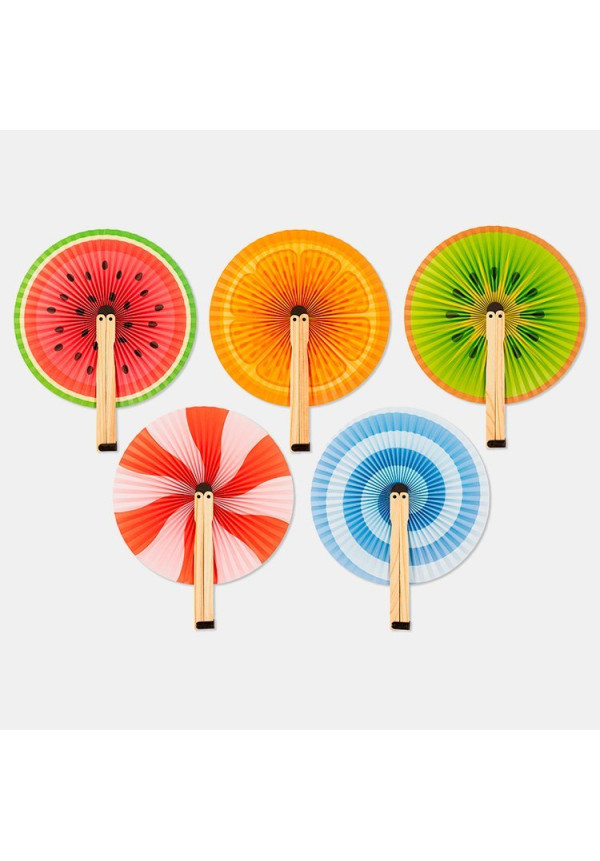 ABANICO DE PAPEL - FRUTAS