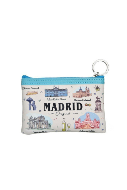 Monedero rectangular Madrid iconos