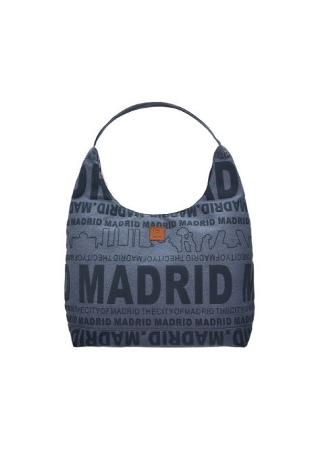 Bolso Góndola Madrid skyline azul marino