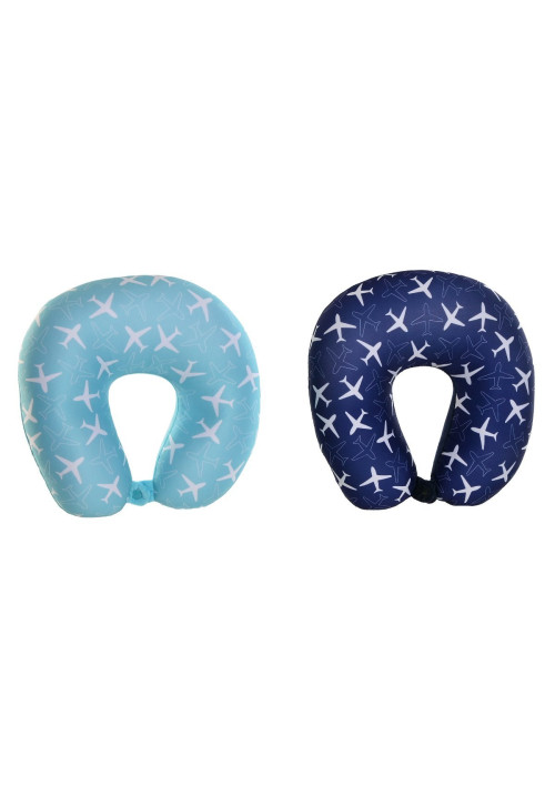 COJIN VIAJE POLIESTER SPANDEX 30X31X10 2 SURT.