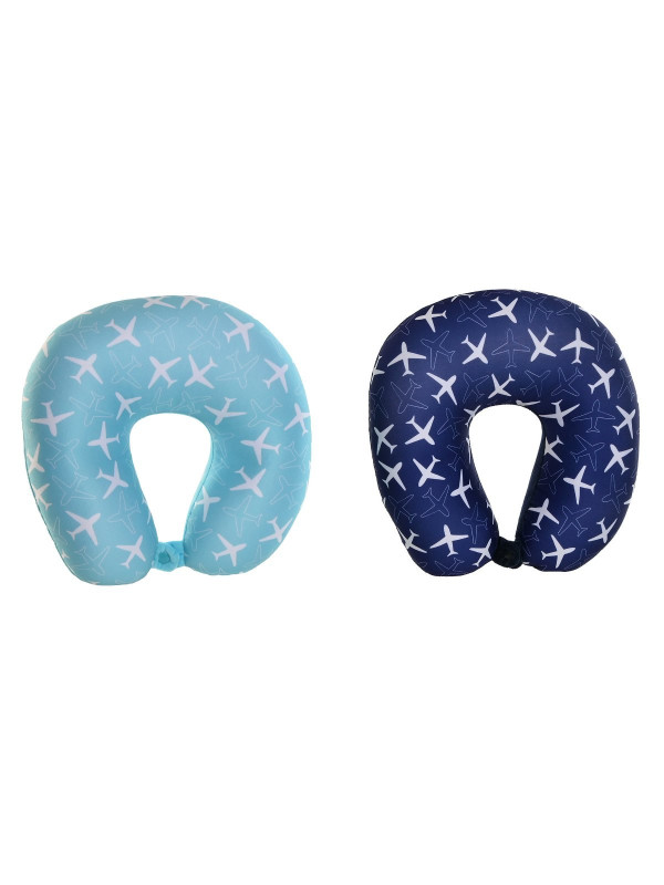 COJIN VIAJE POLIESTER SPANDEX 30X31X10 2 SURT.