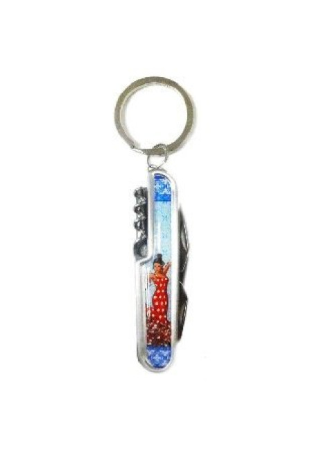 CUCHILLO LLAVERO FLAMENCA     