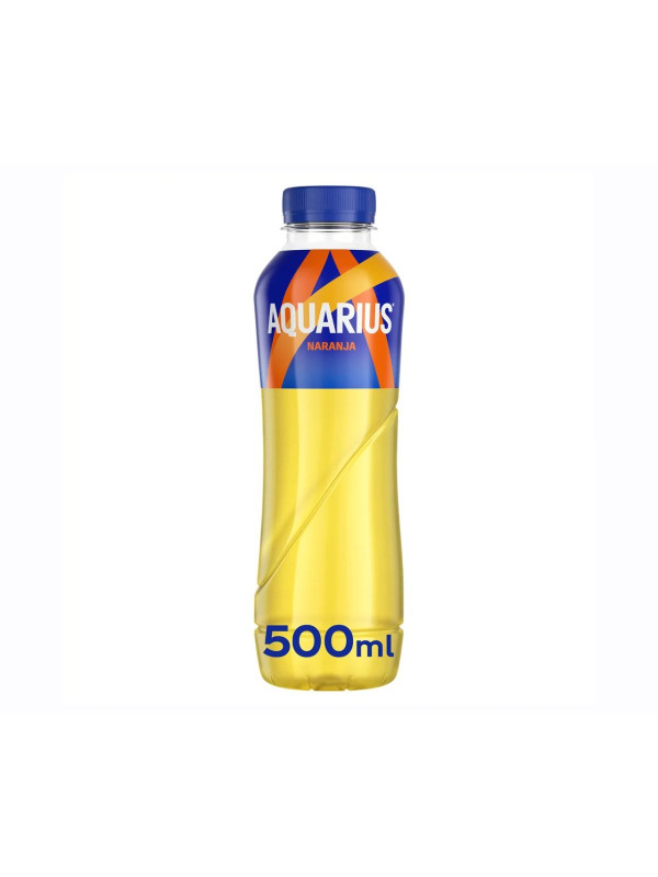 AQUARIUS Bebida isotónica con sabor a naranja botella de 500 ml.