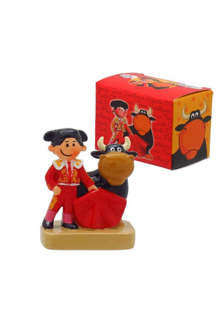 Figura Miniatura torero y toro 5.5x4.5cm Figura Miniatura torero y toro 5.5x4.5cm