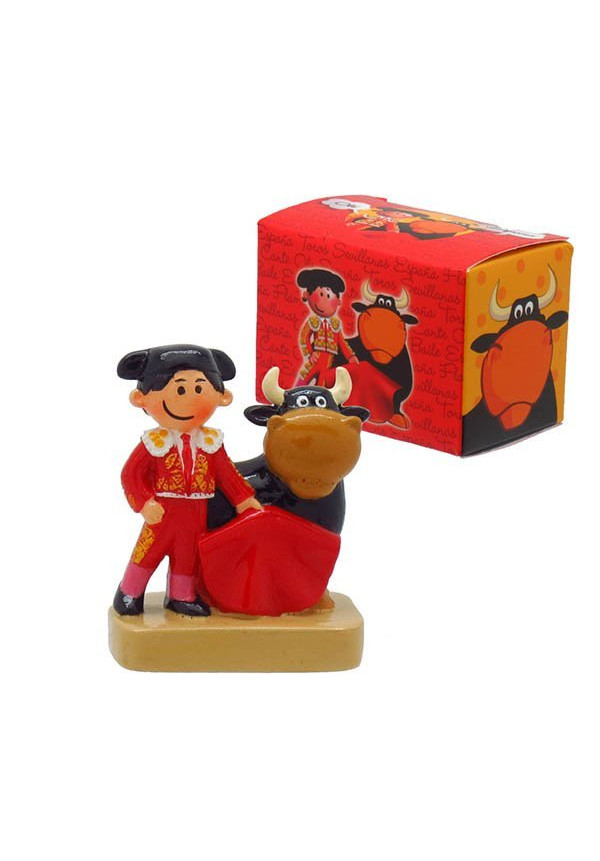 Figura Miniatura torero y toro 5.5x4.5cm