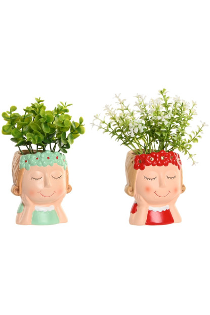 PLANTA PE CERAMICA 9X8X18,5 2 SURT.