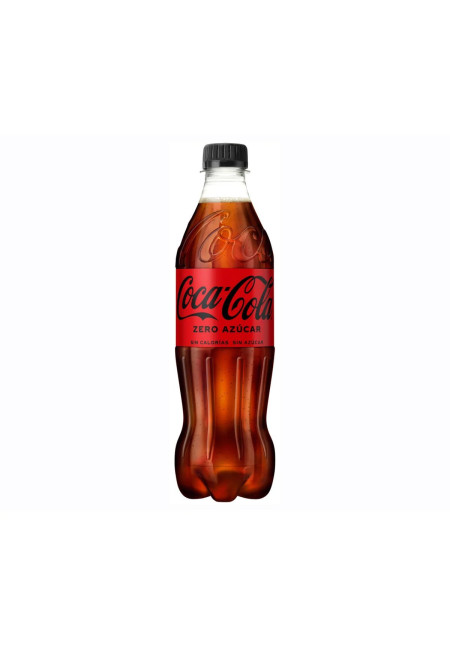 COCA COLA ZERO Refresco de cola Zero azúcar botella de 500 ml.
