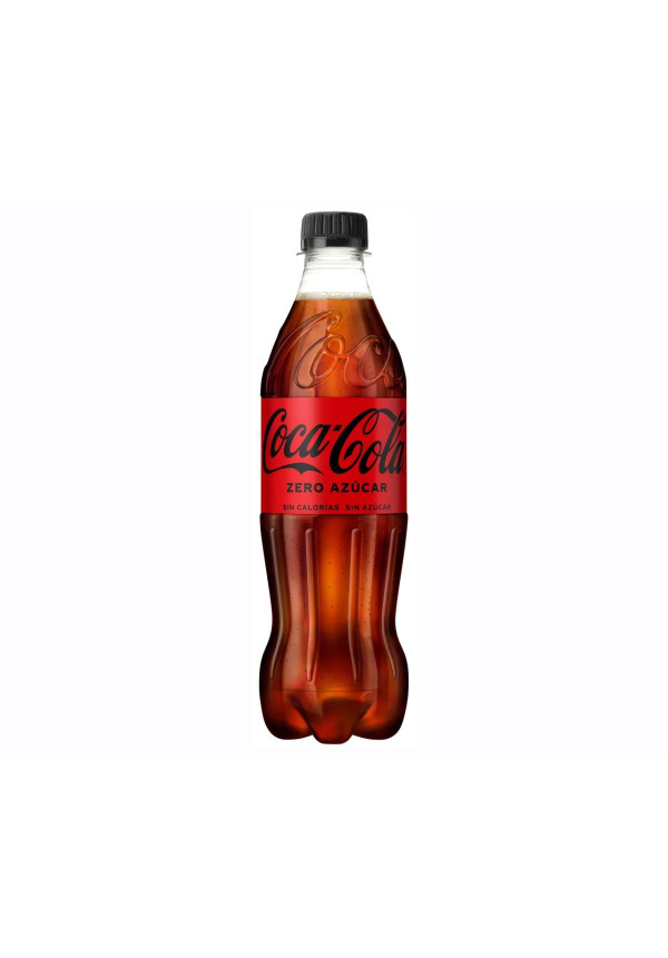 COCA COLA ZERO Refresco de cola Zero azúcar botella de 500 ml.