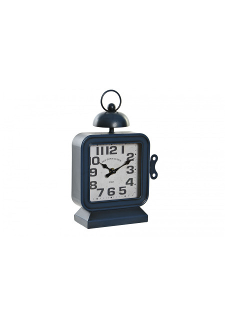 RELOJ SOBREMESA HIERRO AZUL, 19X8X28 