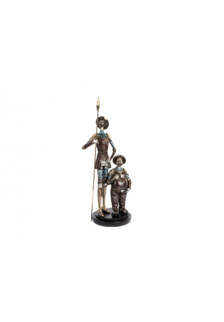 FIGURA RESINA 8X20 QUIJOTE ENVEJECIDO