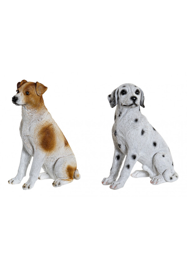 FIGURA RESINA 15X9,5X22 PERRO 2 SURT.