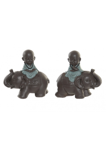 FIGURA RESINA MONJE ELEFANTE FIGURA RESINA MONJE ELEFANTE