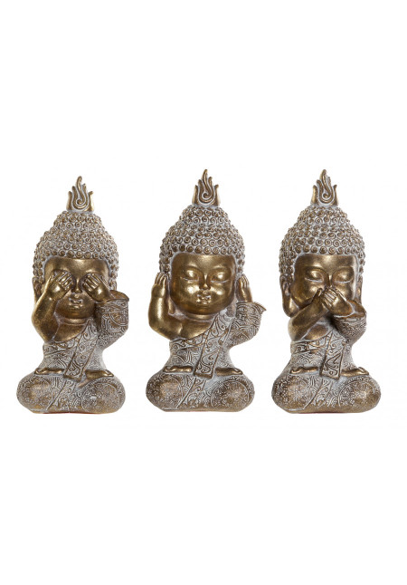 FIGURA RESINA BUDA ENVEJECIDO 7X5,5X13,5 FIGURA RESINA BUDA ENVEJECIDO 7X5,5X13,5