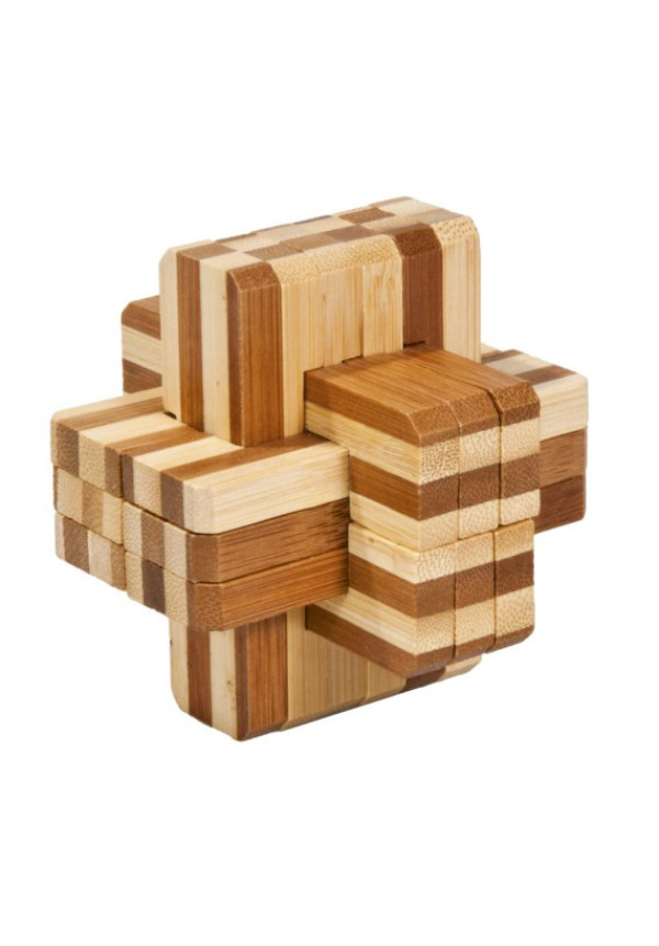 Rompecabezas - IQ-TEST PUZZLE DE BAMBÚ BLOQUES CRUZADOS