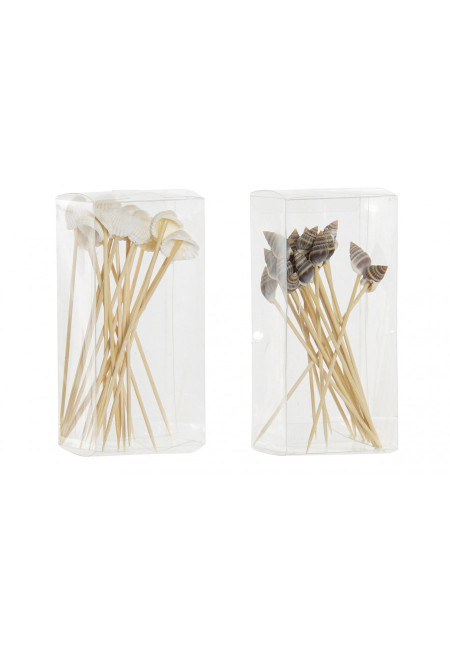 APERITIVO SET 20 MADERA 0,5X1X11,2 CARACOLAS
