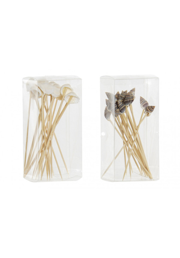 APERITIVO SET 20 MADERA 0,5X1X11,2 CARACOLAS