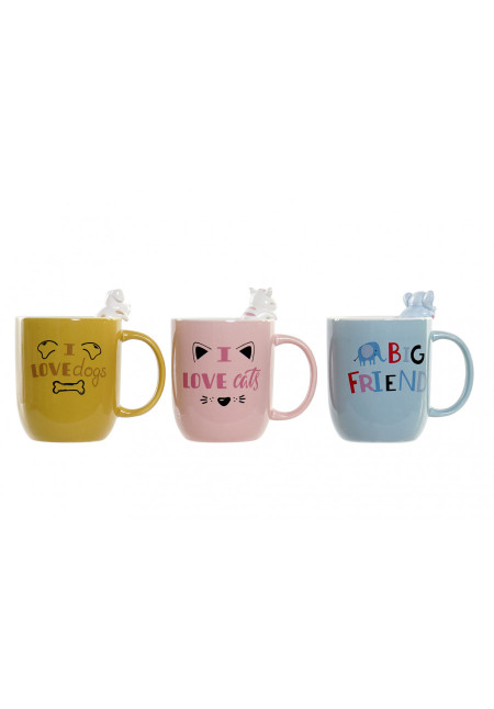 MUG PORCELANA    ANIMALES
