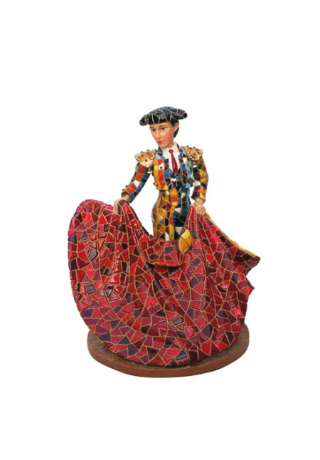 Figura Torero en Mosaico. Figura de Barcino Design,